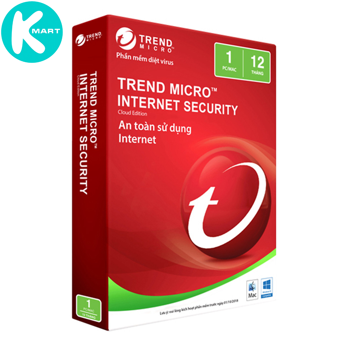 Phần Mềm Diệt Virus Trend Micro Internet Security Bản Quyền 1PC / 3PC 12 Tháng - Hàng Chính Hãng