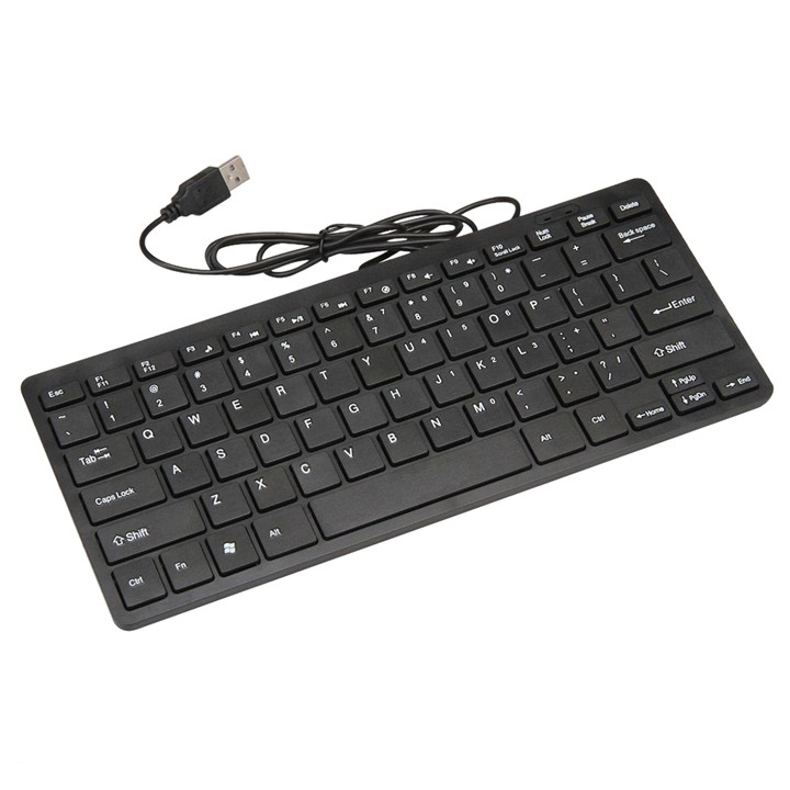 [HCM]Bàn phím máy tính mini K1000/868 có dây (đen)