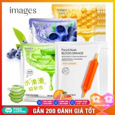 XPLUS – Combo 4 mặt nạ giấy dưỡng trắng da IMAGES mix 4 loại lô hội, việt quất, mật ong, cam đỏ mặt nạ dưỡng ẩm mặt nạ dưỡng trắng nội địa Trung XP-MA271