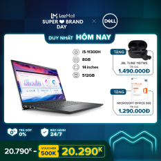 [SIÊU SALE 99] Laptop Dell Vostro 5410 14 inches FHD (Intel / i5-11300H / 8GB / 512GB SSD / OfficeHS 2019 / Win 10 Home SL) l Gray l V4I5014W l HÀNG CHÍNH HÃNG