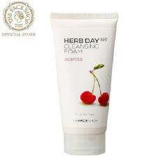 THEFACESHOP – Sữa Rửa Mặt Làm Sáng Da Herb Day 365 Cleansing Foam Acerola (2018) 170ML