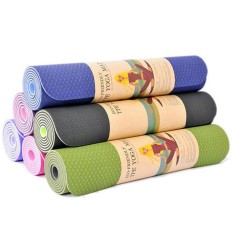 Thảm Tập Yoga, Thảm Yoga, Thảm Tập Gym 2 Lớp Dày 6mm Chính Hãng Amalife – Kèm Túi Đựng Thảm + Dây Buộc