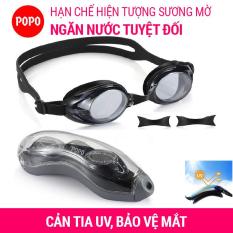 Kính bơi thiết kế hiện đại chống tia UV chống lóa 1153 mắt kính trong suốt kiểu dáng thời trang cao cấp POPO Collection