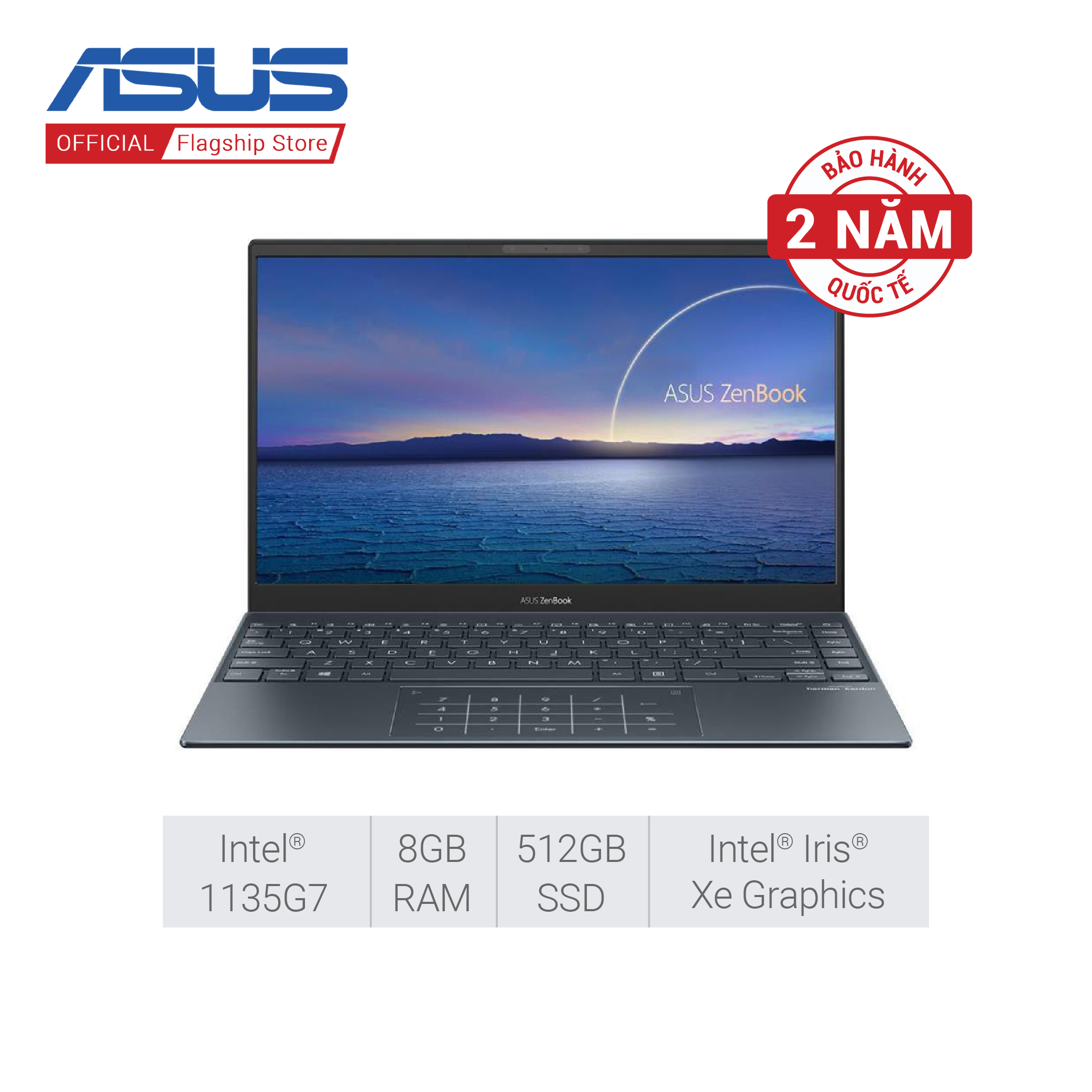 [SALE TO 11.11] Laptop Asus ZenBook 14 UX425EA-KI429T (Intel Core i5-1135G7/8GB RAM/512GB SSD/14.0-inch FHD/ Win 10)