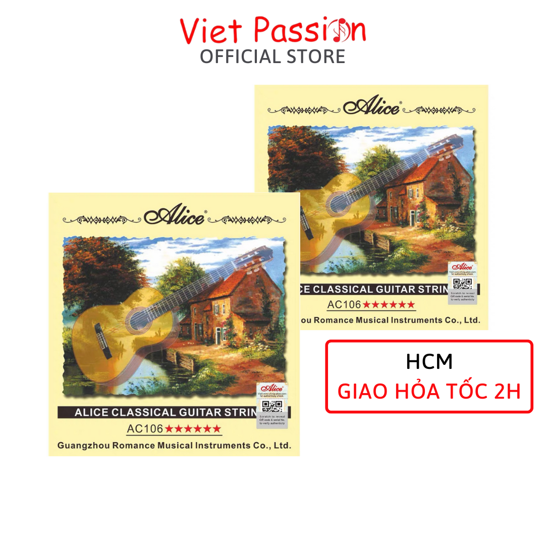 Dây đàn guitar classic Alice AC106 chính hãng dây nilon cho đàn ghi ta cổ điển Viet Passion HCM