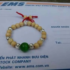 Vòng Dâu Bé Trai 7 Bi Bạc Tránh Tà- Vòng Dâu Đeo Tay Cho Bé Trai VD7