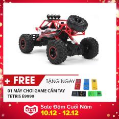 Đồ chơi trẻ em mô hình ô tô điều khiển từ xa cỡ lớn driff xe địa hình off road xe leo núi bốn bánh tốc độ cao có sạc pin 28cm màu đỏ -AL