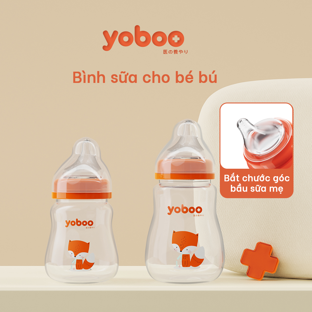 Bình Sữa Cho Bé yoboo Nhựa PP 160ml – Chất lượng Nhật Bản
