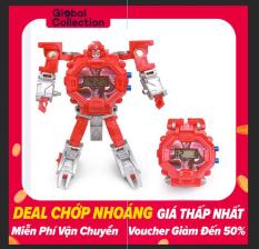 OutFlety Đồng Hồ Điện Tử Dành Cho Trẻ Em 3-5 Tuổi Biến Hình Robot 2 Trong 1