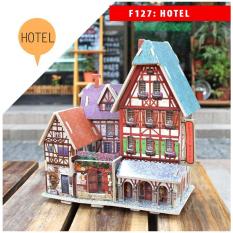Mô hình nhà gỗ DIY Mẫu các công trình nhà nổi tiếng thế giới, chất liệu gỗ, lắp ghép theo khớp Robotime