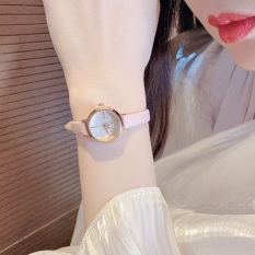 Đồng hồ nữ Julius Hàn Quốc JA-979C dây da cá tính (Hồng)
