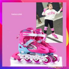 Giầy Trượt Patin ZIBO Có Đèn Flash ( Size M Từ 33 – 37 ) Cho cỡ Chân Từ 21cm – 24cm
