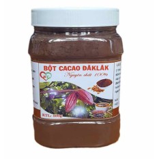Hộp 500gr Bột cacao Dăk Lăk nguyên chất thơm ngon, bổ dưỡng đậm đà không chứa đường, tốt cho sức khỏe, cacao đậm vị