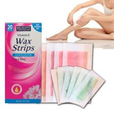 Miếng dán tẩy lông Beauty Formulas Wax Strips Legs and Body – hộp 20 miếng