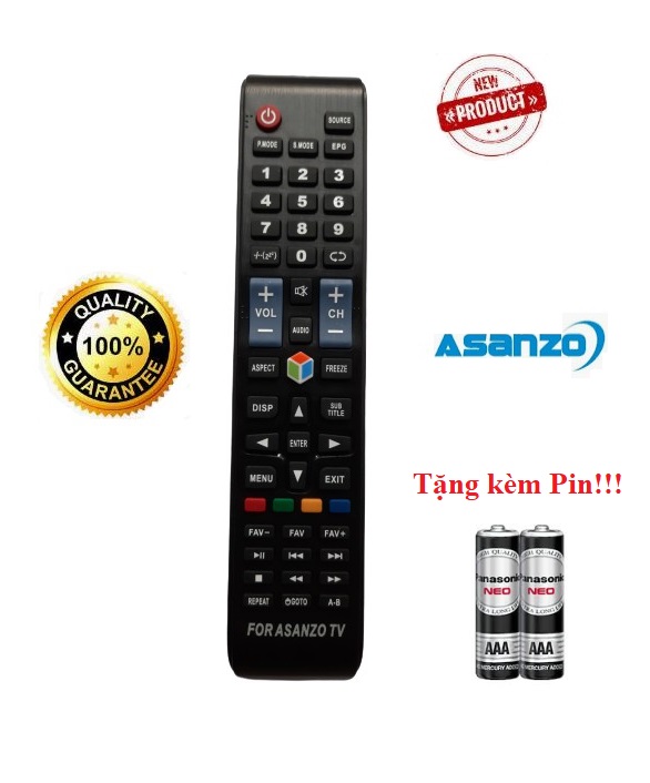 Điều khiển tivi Asanzo Smart TV- Hàng tốt