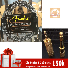 DÂY CÁP FENDER 6 MÉT + 2 ĐẦU JACK CHUYỂN ĐỔI – COMBO SALES 12.12