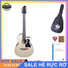 Đàn guitar acoustic DVE70 đàn guitar đệm hát dành cho bạn mới tập Âm thanh vang sáng Cần đàn thẳng Action thấp bấm êm tay Duy Guitar Store