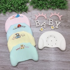 Gối cao su non 3D chống bẹp đầu thêu họa tiết cho bé