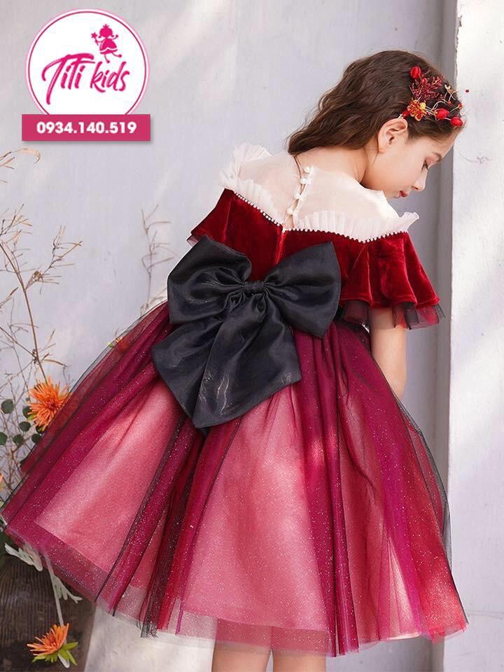 Đầm cho bé gái chơi Tết (Đỏ) - Đầm Tết 2020 - Đầm bé gái - Đầm ...