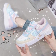 Giày Thể Thao nữ Sneaker nữ Air, phối màu siêu đẹp, chất liệu da cao cấp, đế độn 5 phân, giày nữ đi học, đi chơi