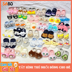 Tất Hình Thú Nhồi Bông Cho Bé, Vớ Hình Thú 3D Ngộ Nghĩnh Chống Trơn Trượt Cho Bé 0 – 2 Tuổi SaBo; Tất Vớ Gắn Thú Bông Đáng Yêu Cao Cấp