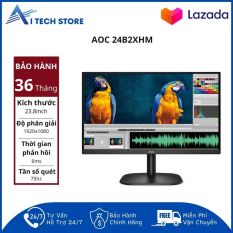 [Freeship] Màn hình máy tính AOC 24B2XHM/ 23.8 inchFHD/ VA/ 75Hz/ 3Yrs – AI Tech Store AI317 màu sắc trung thực, cổng kết nối đa dạng, thiết kế hiện đại, bảo hành chính hãng.