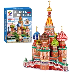 Mô Hình Giấy 3D Magic Puzzle: Đền Thánh Vasily Hiển Phúc B568-3 (231 Chi Tiết)