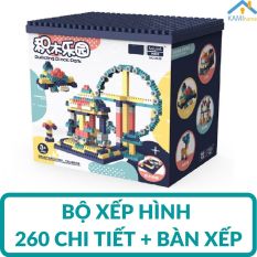 Đồ chơi Bộ xếp hình khối lắp ráp ghép mô hình nhiều chi tiết cho trẻ từ 6 tuổi – Hộp nhựa mã Enli2901 KamiToy