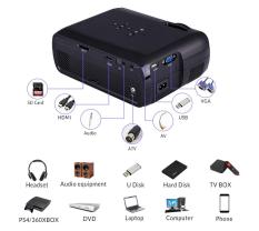 Máy chiếu Full HD 1080 p Rạp chiếu phim TẠI nhà support USB TV HDMI MT-Quốc tế