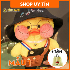 Gấu Bông Vịt Má Hồng Lalafanfan Môi Trề Siêu Cute