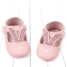 Giày búp bê tai thỏ đế cao su chống trượt cho bé(6-12 tháng)