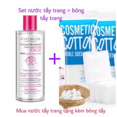Set Nước Tẩy Trang 300ml + tặng kèm bông tẩy hàng nội địa trung – mã 94