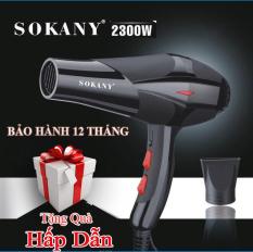 Máy sấy tóc tạo kiểu SOKANY công suất lớn 2300W có 3 chế độ nóng -vừa – lạnh [ TẶNG DỤNG CỤ SẤY TẠO KIỂU – BẢO HÀNH UY TÍN 1 NĂM ]