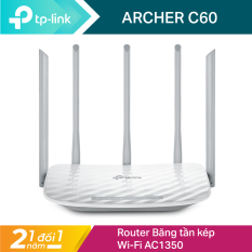 Bộ phát wifi TP-Link băng tần kép Chuẩn AC 1350Mbps Archer C60 – Chính Hãng TPLink Bảo Hành 2 Năm 1 Đổi 1