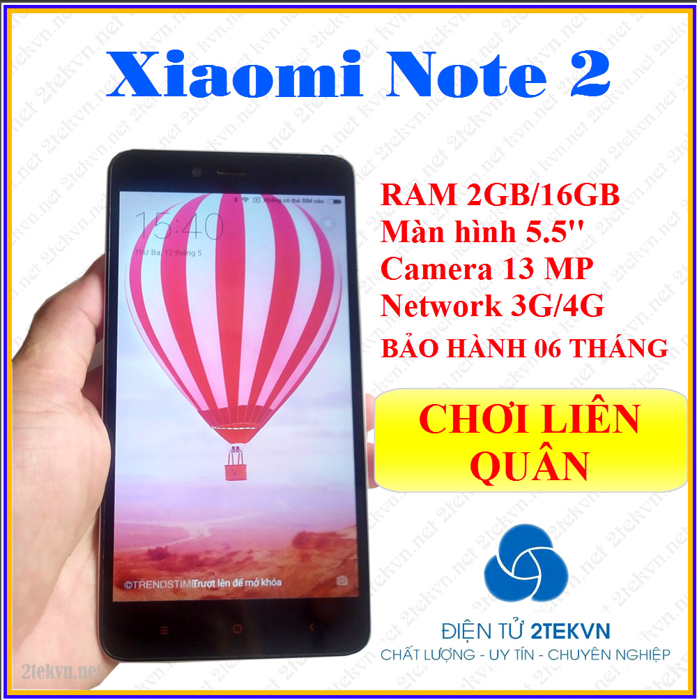 Điện thoại cảm ứng giá rẻ Xiaomi Redmi Note 2 RAM 2GB/ROM16GB