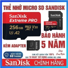 Thẻ nhớ Micro SDXC Sandisk 256GB 128GB 64GB Extreme Pro upto 170MB/s