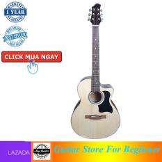 Đàn guitar Acoustic DVE70 (màu gỗ) – Duy Guitar – Shop đàn guitar đệm hát giá tốt dành cho người mới tập – Uy tín