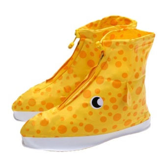 1 Pair of Reusable Waterproof Rain Shoe Covers Overshoes (Giraffe)(L) - intl  