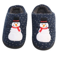 Giá 2015 Snowman winter Christmas slippers for men and women to home plush velvet slippers pantoufle femme zapatillas casa chaussons – Intl – intl   With Me
