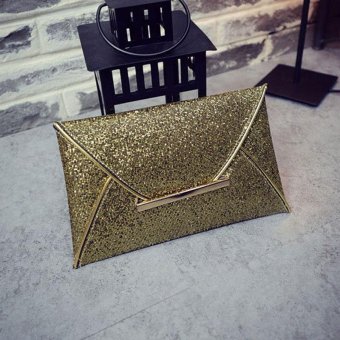 Amart Simple Fashion Women Envelope Clutch Bag Leather Glitter Purse Party Delicate Handbag - intl  
