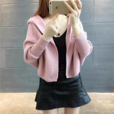 Áo cadigan len mũ tay dơi hàng QC đẹp L1