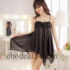 Áo đầm ngủ quyến rũ Angel CDAN03 (Đen)