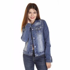 Áo Jean Cotton Thun 28q Nữ Cotonfield (Xanh)