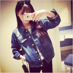 Áo khoác jean nữ cao bồi nhập khẩu ZAVANS denim01 (Xanh Đậm)