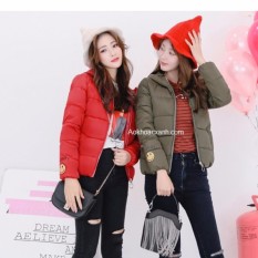 Xả Hàng: Áo khoác phao nữ cao cấp 3 lớp Hàn Quốc có nón