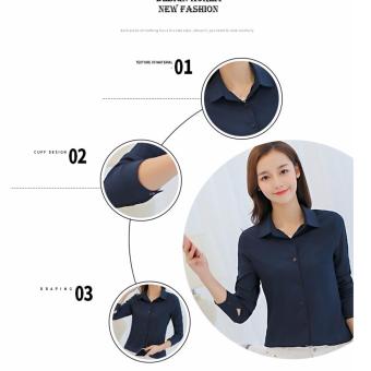 Áo Sơ Mi Nữ Cao Cấp Sodoha TH365 - Màu Xanh Đen May 2018 - 5 Áo Sơ Mi Nữ Cao Cấp Sodoha TH365 - Màu Xanh Đen - 5