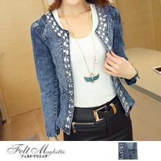 Áo vest jean đính hạt