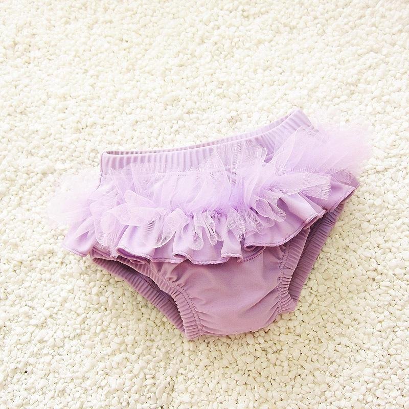 Nơi bán Baby Girls Shorts Cut Swim Trunks - Purple