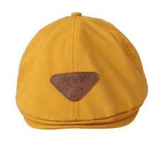 Bigood Kids Childrens Beret Derby Tweed Flat Cap Hunting Shooting Hat Orange – intl