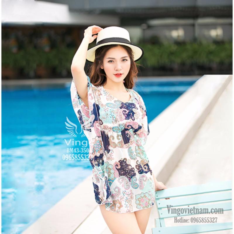 Nơi bán Bikini họa tiết kèm áo choàng